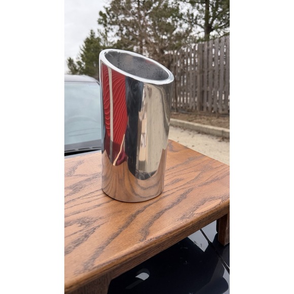 Nambe 541 Wine Chiller Cooler Modern Metal Barware Made in USA - Picture 3 of 10